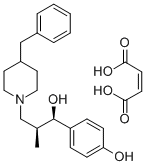 (AR,BS)-ALPHA-(4-HYDROXYPHENYL)-BETA-METHYL-4-(PHENYLMETHYL)-1-PIPERIDINEPROPANOL MALEATE Structure