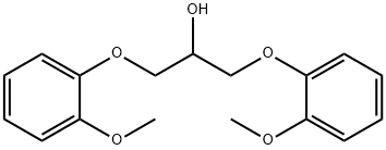 1,3-Bis(2-methoxyphenoxy)-2-propanol  Structure