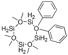 2,2,4,4,6,6-hexamethyl-8,8-diphenylcyclotetrasiloxane Structure