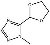 1H-1,2,4-Triazole,  5-(1,3-dioxolan-2-yl)-1-methyl- 구조식 이미지