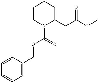 Methyl N-Cbz-2-piperidineacetate Structure
