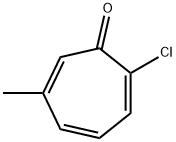 2,4,6-Cycloheptatrien-1-one,  2-chloro-6-methyl- Structure