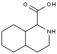 DECAHYDRO-ISOQUINOLINE-1-카르복실산 구조식 이미지