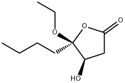 2(3H)-Furanone,5-butyl-5-ethoxydihydro-4-hydroxy-,(4R-cis)-(9CI) Structure