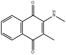 2-METHYL-3-METHYLAMINO-1,4-NAPHTHOQUINONE Structure