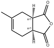 cis-1,2,3,6-tetrahydro-4-methylphthalic anhydride  구조식 이미지