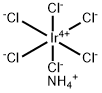 Ammonium hexachloroiridate(IV) 구조식 이미지
