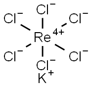 칼륨 헥사클로로렌산염(IV) 구조식 이미지