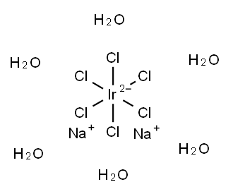 SODIUM HEXACHLOROIRIDATE(IV) HEXAHYDRATE Structure