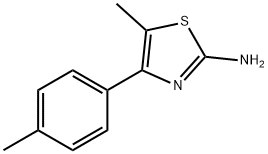 5-METHYL-4-(4-METHYLPHENYL)-1,3-THIAZOL-2-AMINE 구조식 이미지