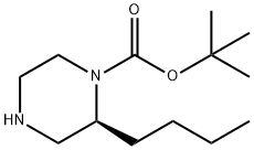 (S)-1-N-Boc-2-부틸피페라진 구조식 이미지