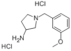 1-(3-METHOXY-BENZYL)-PYRROLIDIN-3-YLAMINE DIHYDROCHLORIDE 구조식 이미지