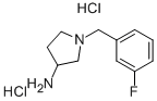 1-(3-FLUORO-벤질)-피롤리딘-3-일아민이염화물 구조식 이미지