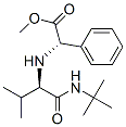 Benzeneacetic acid, alpha-[[1-[[(1,1-dimethylethyl)amino]carbonyl]-2-methylpropyl]amino]-, methyl ester, [S-(R*,S*)]- (9CI) Structure