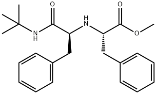 L-Phenylalanine, N-[2-[(1,1-dimethylethyl)amino]-2-oxo-1-(phenylmethyl)ethyl]-, methyl ester, (S)- (9CI) Structure