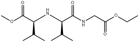 Glycine, N-[N-[1-(methoxycarbonyl)-2-methylpropyl]-D-valyl]-, ethyl ester, (S)- (9CI) Structure