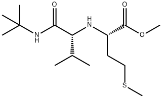 L-Methionine, N-[1-[[(1,1-dimethylethyl)amino]carbonyl]-2-methylpropyl]-, methyl ester, (R)- (9CI) Structure