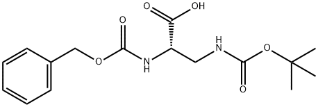 L-N-Cbz-3-N-Boc-Amino-alanine 구조식 이미지