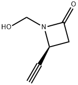 2-Azetidinone, 4-ethynyl-1-(hydroxymethyl)-, (S)- (9CI) Structure