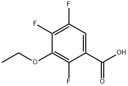 2,4,5-TRIFLUORO-3-ETHOXY BENZOIC ACID Structure