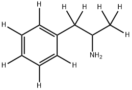 (+/-)-AMPHETAMINE-D10 Structure