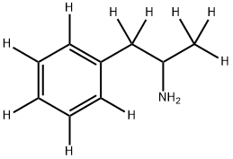 (+/-)-AMPHETAMINE-D10 구조식 이미지