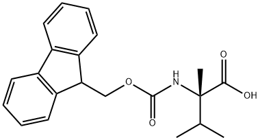 FMOC-(S)-ALPHA-METHYLVALINE Structure