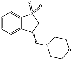 2,3-디히드로-3-(모르폴리노메틸렌)벤조[b]티오펜1,1-디옥사이드 구조식 이미지