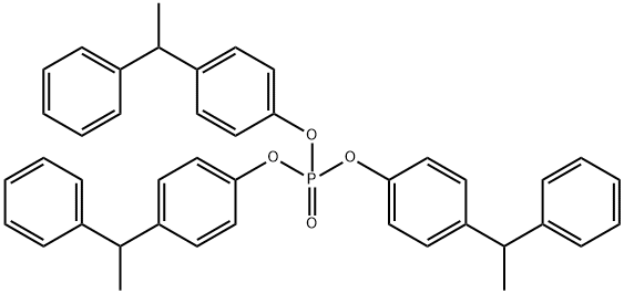 tris[4-(1-phenylethyl)phenyl] phosphate Structure