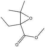 Oxiranecarboxylic acid, 2-ethyl-3,3-dimethyl-, methyl ester, (-)- (9CI) Structure