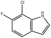 1H-Indole, 7-chloro-6-fluoro- 구조식 이미지