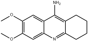 6,7-다이메톡시-1,2,3,4-테트라하이드로아크리딘-9-아민 구조식 이미지