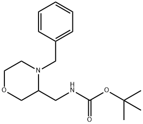 tert-부틸((4-benzylMorpholin-3-yl)Methyl)carbaMate 구조식 이미지