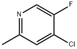 4-Chloro-5-fluoro-2-methylpyridine 구조식 이미지