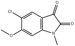 5-Chloro-6-methoxy-1-methyl-1H-indole-2,3-dione 구조식 이미지