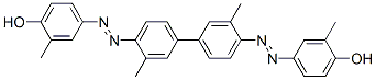 4,4'-Bis(3-methyl-4-hydroxyphenylazo)-3,3'-dimethyldiphenyl Structure