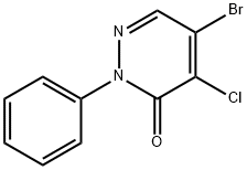 5-bromo-4-chloro-2-phenylpyridazin-3(2H)-one  구조식 이미지