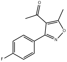 Ethanone, 1-[3-(4-fluorophenyl)-5-Methyl-4-isoxazolyl]- 구조식 이미지