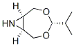 3,5-Dioxa-8-azabicyclo[5.1.0]octane,4-(1-methylethyl)-,(1alpha,4alpha,7alpha)-(9CI) Structure