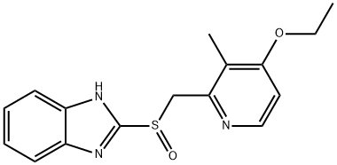 2-[(4-ETHOXY-3-METHYL-2-PYRIDINYL)-METHYLSULFINYL]-BENZIMIDAZOLE Structure