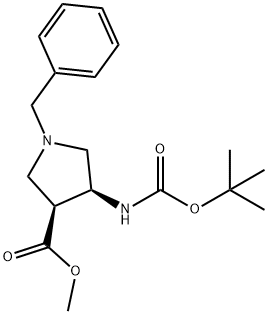 170034-39-6 cis-Methyl 1-benzyl-4-(tert-butoxycarbonylaMino)-pyrrolidine-3-carboxylate