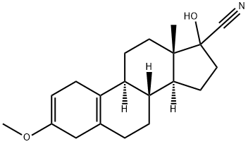 17-hydroxy-3-methoxyestra-2,5(10)-diene-17-carbonitrile  구조식 이미지