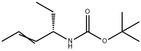 Carbamic acid, (1-ethyl-2-butenyl)-, 1,1-dimethylethyl ester, (S)- (9CI) Structure