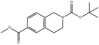 2-TERT-BUTYL 6-METHYL 3,4-DIHYDROISOQUINOLINE-2,6(1H)-DICARBOXYLATE 구조식 이미지