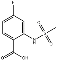 4-Fluoro-2-(MethylsulfonaMido)benzoic Acid 구조식 이미지