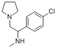 [1-(4-CHLORO-페닐)-2-PYRROLIDIN-1-YL-ETHYL]-메틸-아민 구조식 이미지