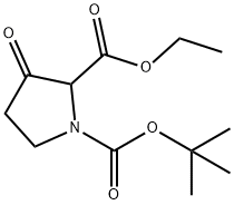Ethyl N-Boc-3-oxopyrrolidine-2-carboxylate 구조식 이미지