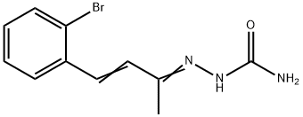 4-(o-브로모페닐)-3-부텐-2-온세미카바존 구조식 이미지