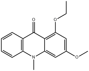 1-에톡시-3-메톡시-10-메틸-9-아크리다논 구조식 이미지