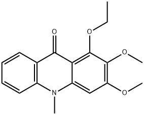 1-Ethoxy-2,3-dimethoxy-10-methylacridin-9(10H)-one Structure